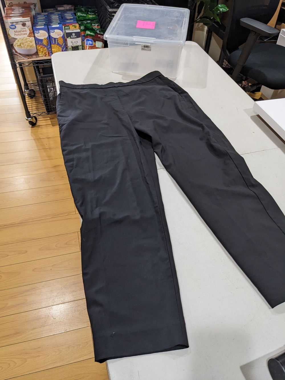 Saint John's Bay Active Straight Leg Black Women's Pants